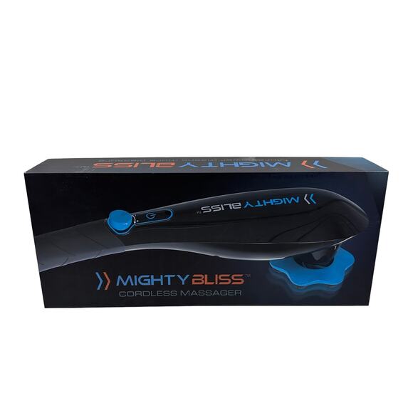 Mighty Bliss Deep Tissue Back and Body Massager Cordless Electric Handheld Black - Picture 1 of 10